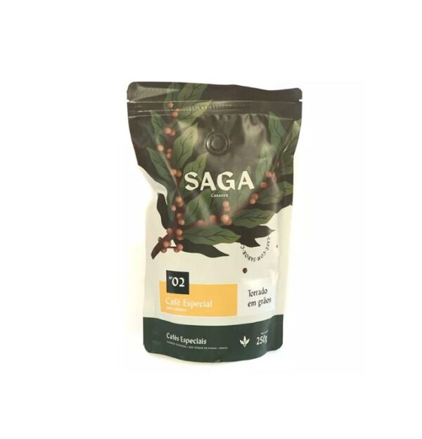 Café Saga torrado em Grãos